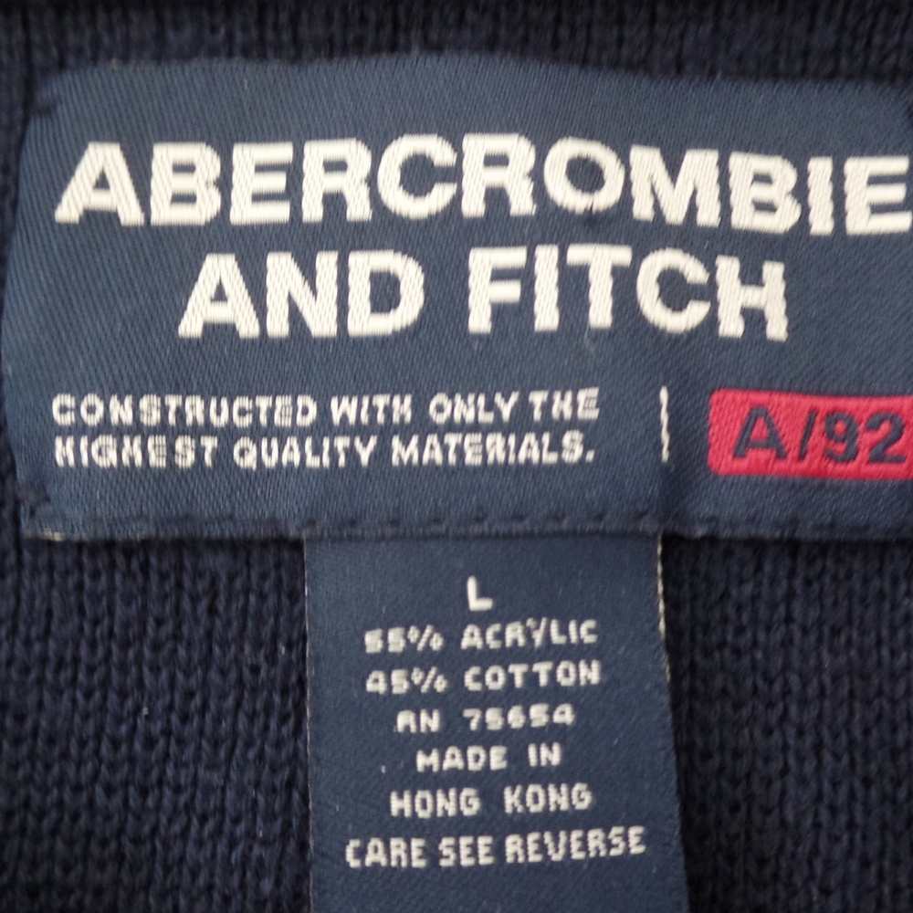 Abercrombie and Fitch A+92 Navy Sweater - Picture 7 of 7
